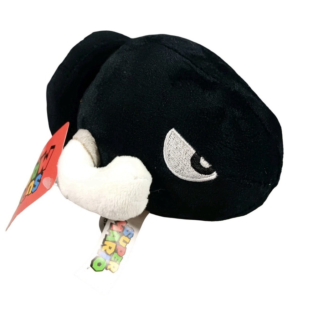 Super Mario Good Stuff Bullet Bill Plush 7" Nintendo Stuffed Doll Figure Toy New